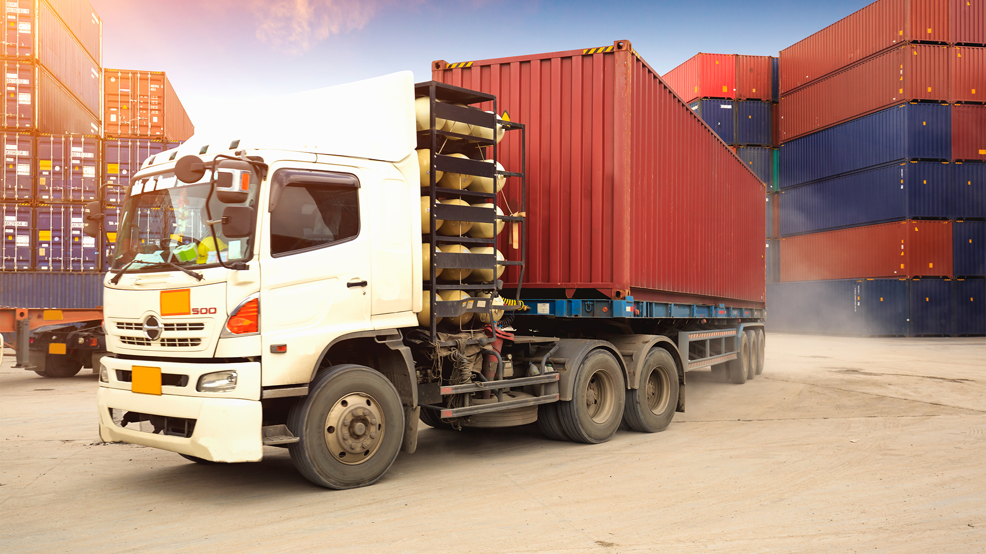 Truck with cargo