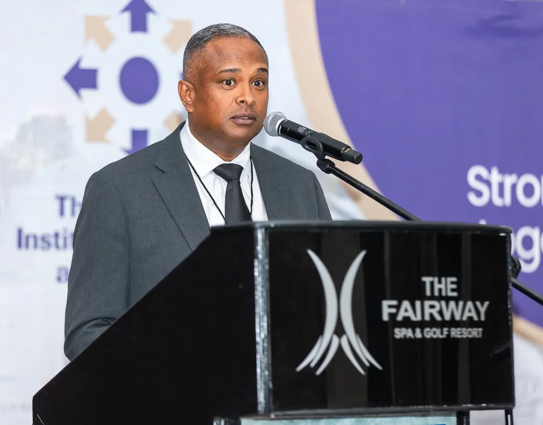 Greg Naicker, Vice President Operations at Powerfleet, presenting at the CILTSA Warehousing Conference.