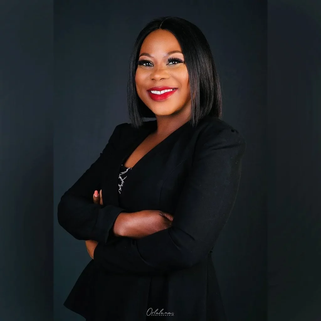 Portrait of Prisca Mayumbelo, President of CILT Namibia.