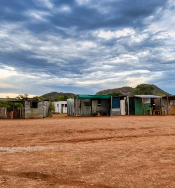 Landscape shot of a Capetonian township.
