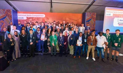 Group photo of National Skills Competition winners.