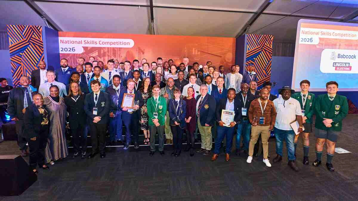 Group photo of National Skills Competition winners.