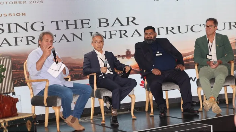 Panel discussion on the the Raising the Bar for African Infrastructure panel at Runway to Railway: Project Maverick.